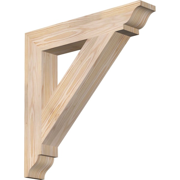 Ekena Millwork Traditional Traditional Smooth Bracket, Douglas Fir, 3 1/2"W x 22"D x 22"H BKT04X22X22TRA01SDF - main